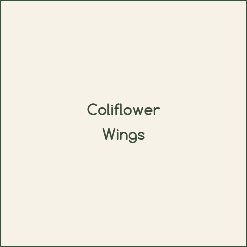 Coliflower Wings