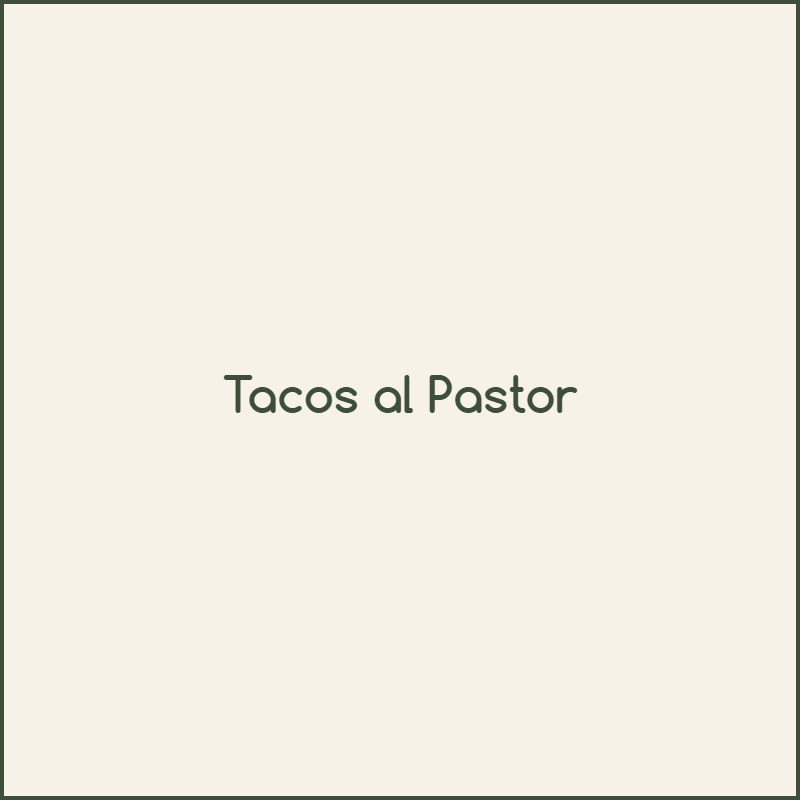 Tacos al Pastor
