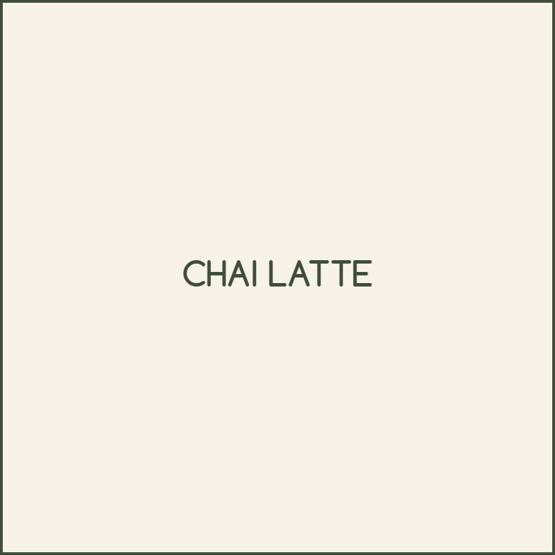 [BEBIDAS CALIENTES] CHAI LATTE